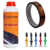 Kit Tubeless Tectire Selante 1000ml Válvula Fita Sem Amônia