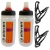 2x Garrafa Caramanhola com Suporte Elleven 560ML bike Mtb Speed 