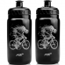 2x Garrafas Caramanhola Ciclismo Bike PTK Squeeze Preta