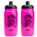 2x Garrafas Caramanhola Ciclismo Bike PTK Squeeze Rosa