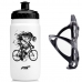 Garrafa Caramanhola com Suporte Ciclismo PTK Branco