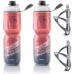 2x Garrafas Caramanhola Térmica com Suporte 700ml PTK Vermelho