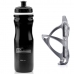 Garrafa Caramanhola Ciclismo com Suporte PTK Squeeze isotérmica Preto