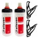 2x Garrafa Caramanhola com Suporte Elleven 560ML bike Mtb Vermelho