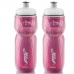 2x Garrafas Térmica Ciclismo Caramanhola Bike 600ml Bike Ptk Pink