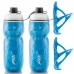 2x Garrafas Térmica Ciclismo com Suporte Bike 600ml Bike Azul