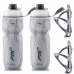 2x Garrafas Térmica Ciclismo com Suporte Bike 600ml Bike Prata