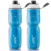 2x Garrafas Caramanhola Ciclismo Térmica 700ml Line PTK Azul