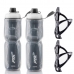 2x Garrafas Caramanhola Térmica + Suporte 700ml Line PTK Preto