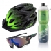 kit Capacete Ciclismo Mtb Raptor3 Tsw óculos garrafa Termica Verde