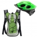 Capacete Ciclismo Flash Ptk Mochila Hidratação Bike Verde