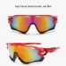 Capacete Ciclismo Flash Ptk Óculos Bike Mtb Speed Vermelho