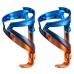 2x Suporte Caramanhola Garrafa Ciclismo Rockbros Galvanizado Azul