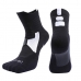 2x Meias Corrida Compressão Running Esporte Run Caminhada Azul/Preto