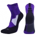 3x Meias Corrida Compressão Running Esporte Run Caminhada Branco/Roxo/Preto
