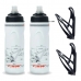 2x Caramanholas Garrafa Tsw Spin 680ml Bike Com Suporte 