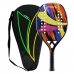 Raquete Beach Tennis Fiberglass Eva Com Raqueteira