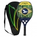 Raquete Beach Tennis Carbon Acabamento Em 3d Com Raqueteira