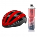 Kit Capacete Ciclismo High One Wind Garrafa Térmica Vermelho