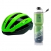 Kit Capacete Ciclismo High One Wind Garrafa Térmica Verde