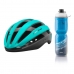 Kit Capacete Ciclismo HighOne Wind Garrafa Térmica Azul