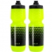 2x Garrafa Caramanhola Bike Esporte Hupi Pullo 750ml Squeeze Branco