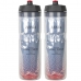 2x Garrafas Termica Arctica Zefal Caramanhola Bike 750ml Vermelho