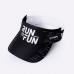 Viseira Para Corrida Hupi + Meia Running Esportes Run For Fun Preto