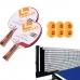 Kit Raquetes Tênis De Mesa 6 Bolas Rede Vollo Impulse