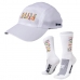Kit Boné + Meia Para Corrida Hupi Running Run Caminhada Branco