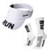 Viseira Para Corrida Hupi + Meia Running Esportes Run 