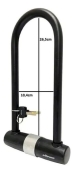 Cadeado Bike Bicicleta U Lock Trava Chave 170x320mm Elleven