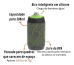 2x Garrafas Caramanhola Bike Z&eacute;fal Sense Pro 50 500ml Verde