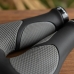 Manopla Absolute Mtb Com Bar End Borracha Antiderrapante Preto