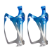 2x Suportes De Garrafa Caramanhola Rockbros Aluminio Bicolor Azul/Cinza