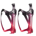 2x Suportes De Garrafa Caramanhola Rockbros Aluminio Bicolor Vermelho/Preto