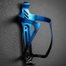 2x Suportes Garrafa Bike Rockbros Aluminio Bicolor Metalizado Azul/Preto