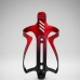 2x Suportes Garrafa Bike Rockbros Aluminio Bicolor Metalizado Vermelho/Preto