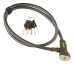 Cadeado Onguard Akita Com Chave Bicicleta Moto E-bike Amarelo