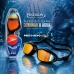 Óculos De Natação Speedo Poseidon Antiembaçante + Touca Preto