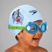 Óculos De Natação Infantil Baloo Speedo + Touca 2 A 4 Anos Azul