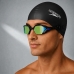 Óculos De Natação Speedo Syber Flow + Touca Flat Cap Preto/preto