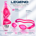 Touca Silicone + Óculos De Natação Speedo Legend Performance Rosa Neon