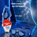 Óculos De Natação Speedo Vulcan Proteção + Touca Silicone Preto Azul