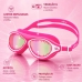 &Oacute;culos De Nata&ccedil;&atilde;o Infantil Mascara Kidshark Speedo + Touca Rosa