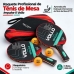 2x Raquete De Tênis De Mesa Vollo Impulse Il Raqueteira Bolas