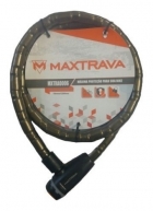 Cadeado Max Trava Bicicletas Moto Aspiral Corrente 18x1200mm