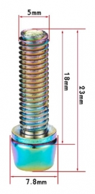 Parafuso Para Mesa Bike M5 Pro Mtb Speed Bicicleta Cores 6un
