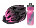 Kit Capacete Tsw Ciclismo Garrafa Térmica Squezze Bike Rosa