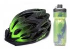 Kit Capacete Tsw Ciclismo Garrafa Térmica Squezze Bike Verde